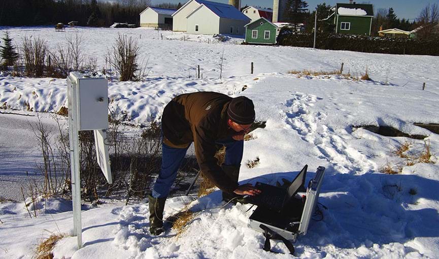 Technician in Winter